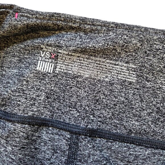 Victoria's Secret VS Sport Cropped Leggings Womens L Gray Athleisure Workout - Picture 4 of 10